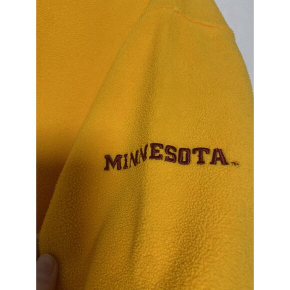 Columbia Sportswear Minnesota Golden Gophers Yellow Hoodie XL Mens Fleece Pullov - Picture 4 of 16